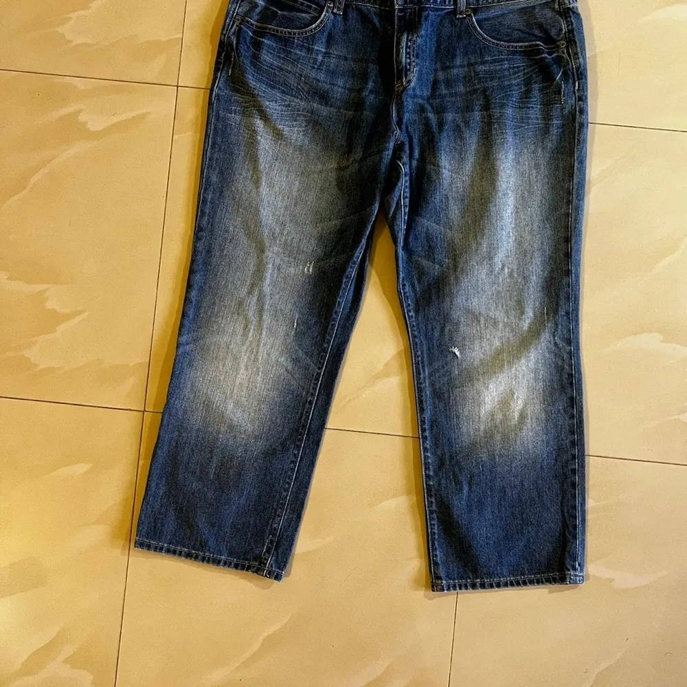 Gap size 18 /34 slim boyfriend women’s  jeans medium Brinkley wash light blue - Image 4