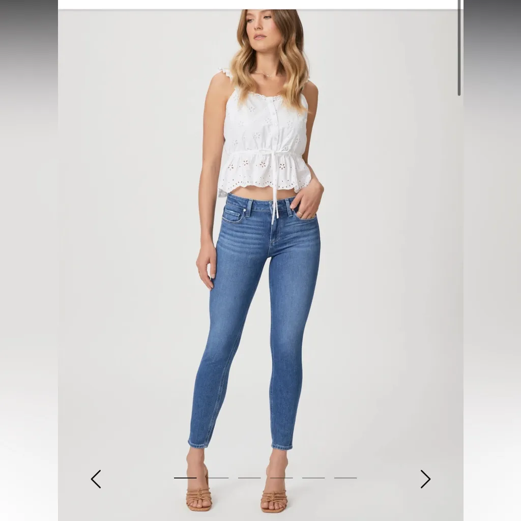PAIGE Verdugo Skinny‎ Jean Denim Jeans 24 - Image 4