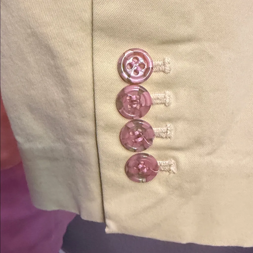 Tanya Taylor Darwin Sunwashed Color-blocked Single Button Blazer Size 12 - Image 8