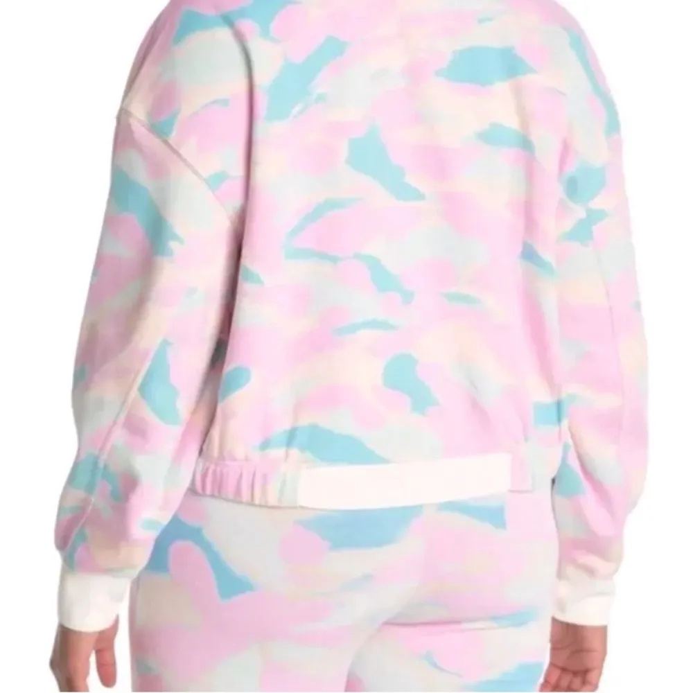 NWT Abound Camo Print Balloon Sleeve Quarter Zip Sweatshirt size S - Image 2