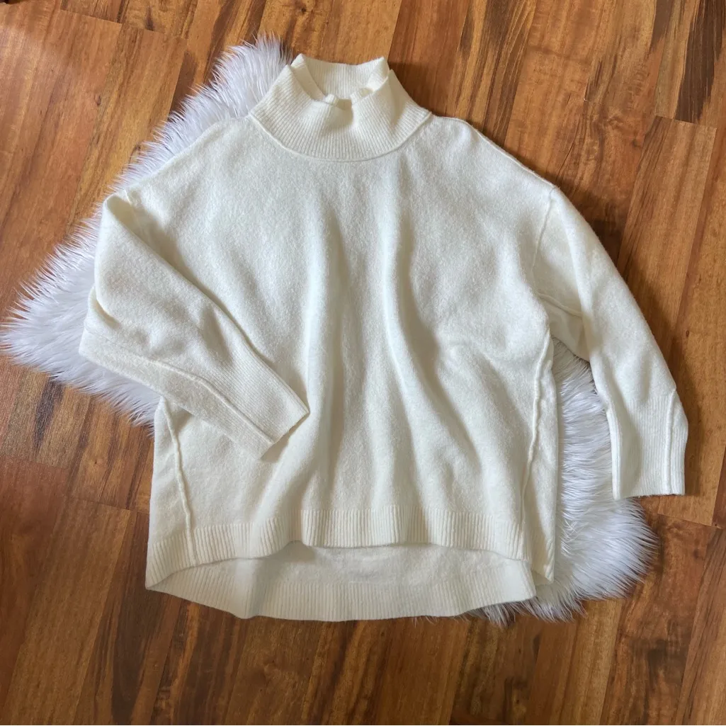 Free People Afterglow Mock Neck Oversized Sweater - Image 2