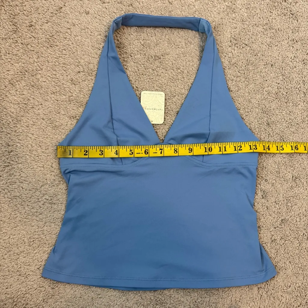 Free People Still Here Halter Top Blue S - Image 5