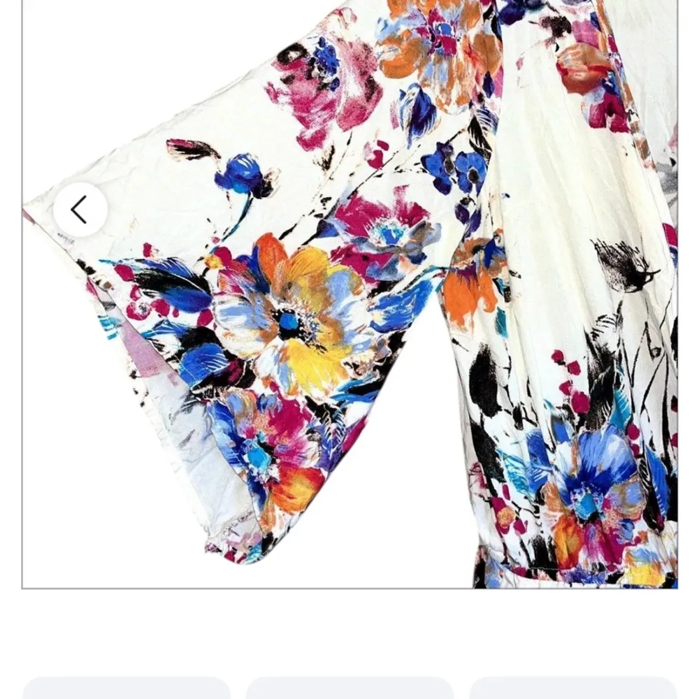 Umgee Floral Print Romper with pockets. NWT - Image 5