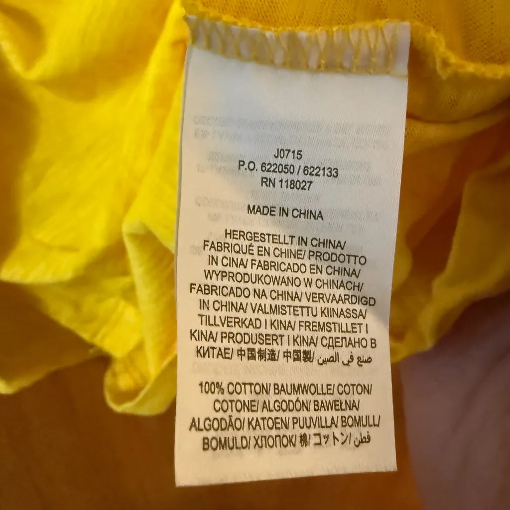 Boden Women’s Top Yellow Long Sleeve Button - Image 9