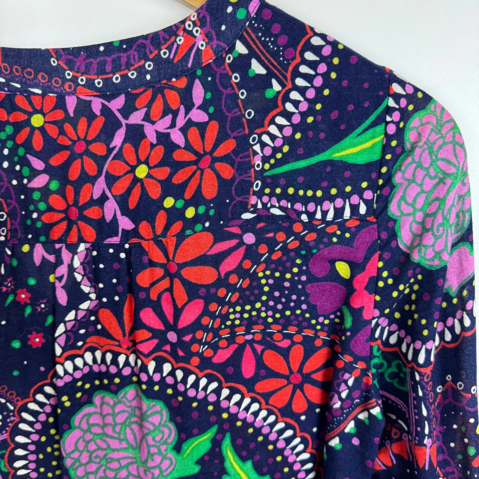 Lilly Pulitzer Womens Providence Top in Garden‎ Menagerie Sz XS Psychedelic 70s - Image 9