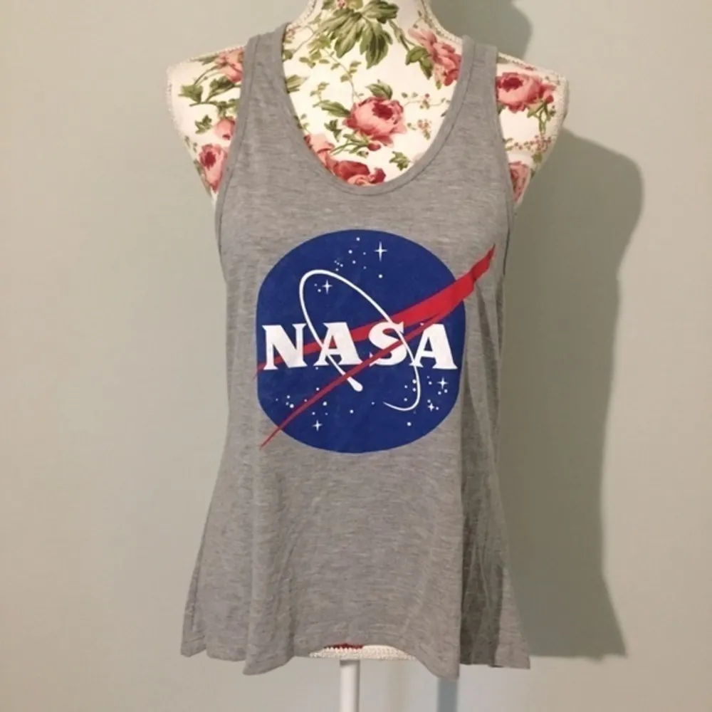 NWOT NASA Screenprint Tank Top Racerback New Gym - Image 2