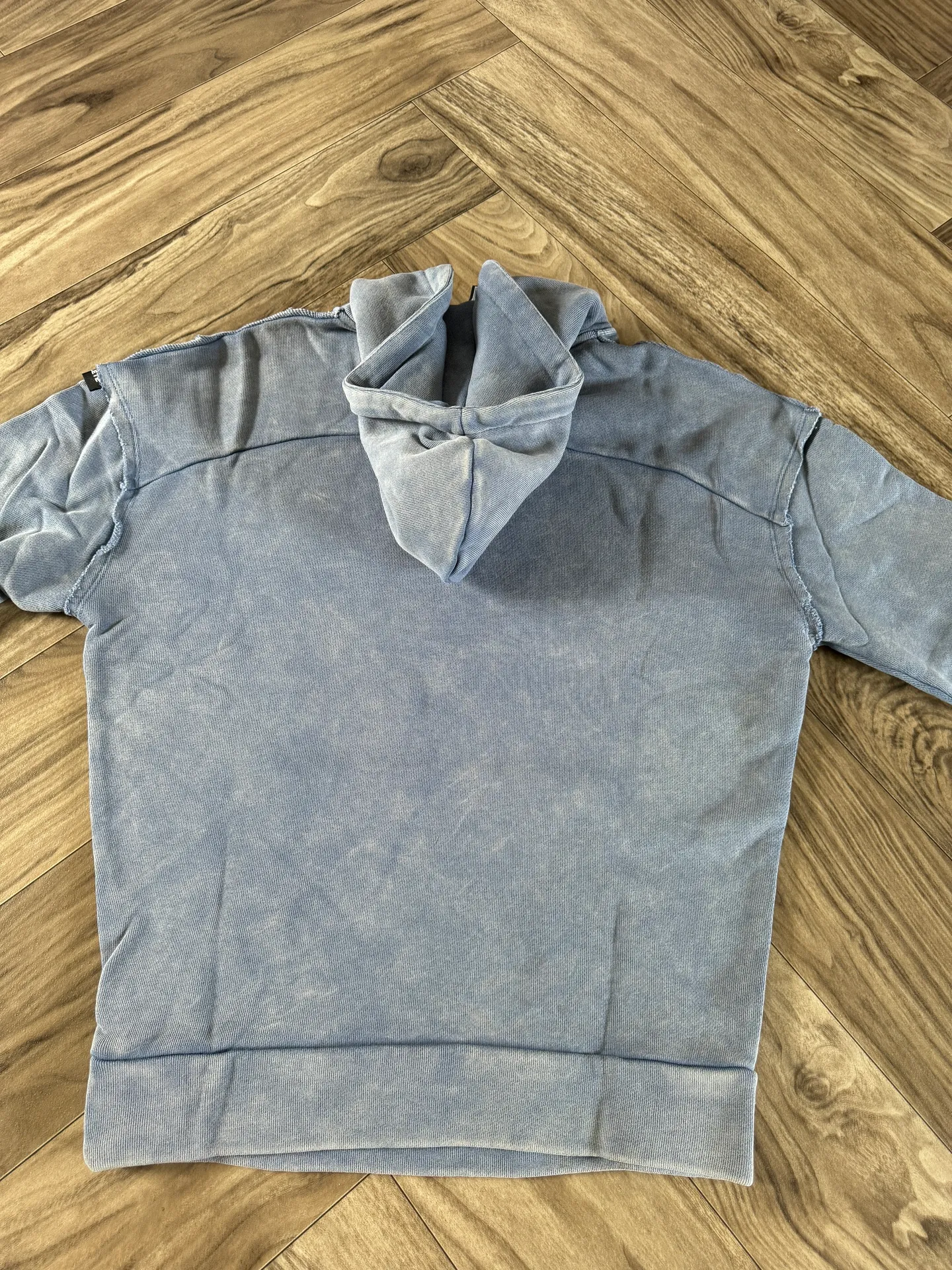 Women’s Terry Oversized Hoodie - Celestial Blue ,Size XS - Image 9