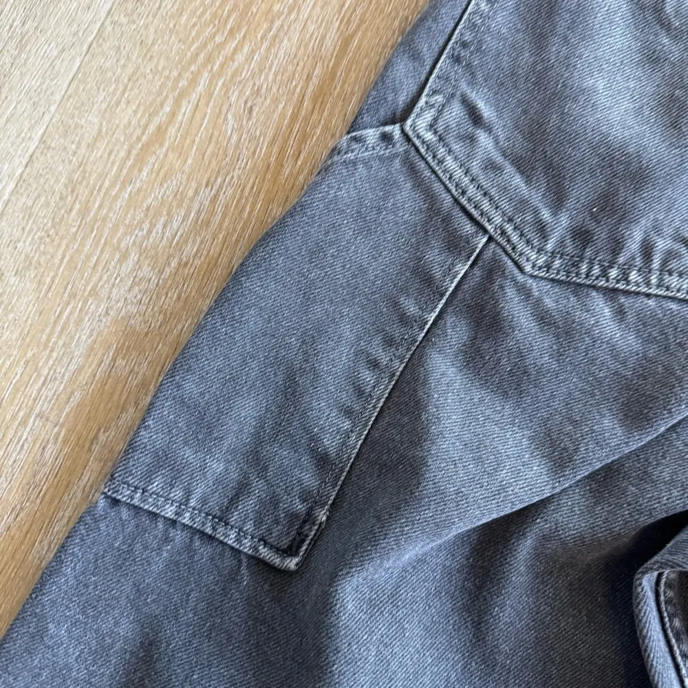 Free People We The Free Grey Baggy Denim Jeans - Image 7