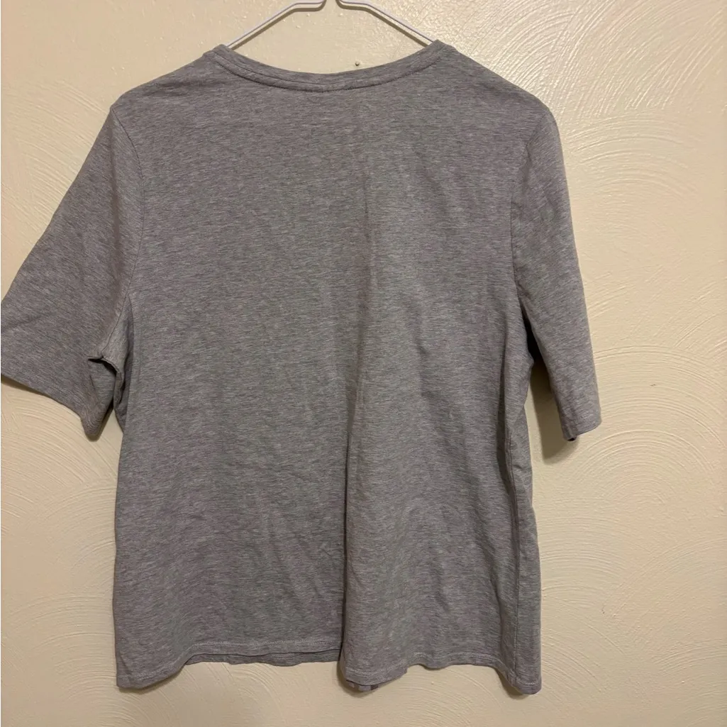 Weekends by Chico’s Palm Foil Harlow Scoop Neck Tee – Size 2 (L/XL) - Image 9