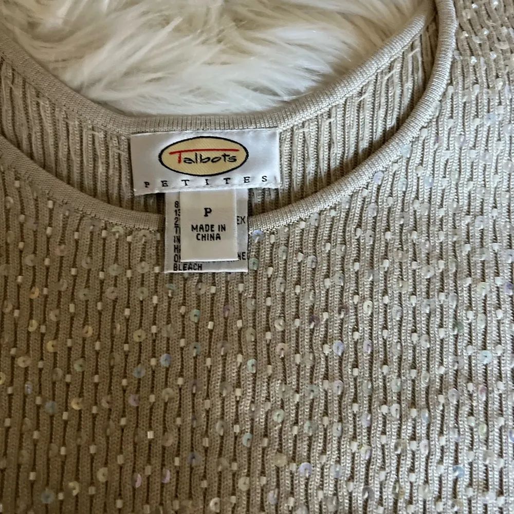 Talbots Petite cream colored sweater - Image 3