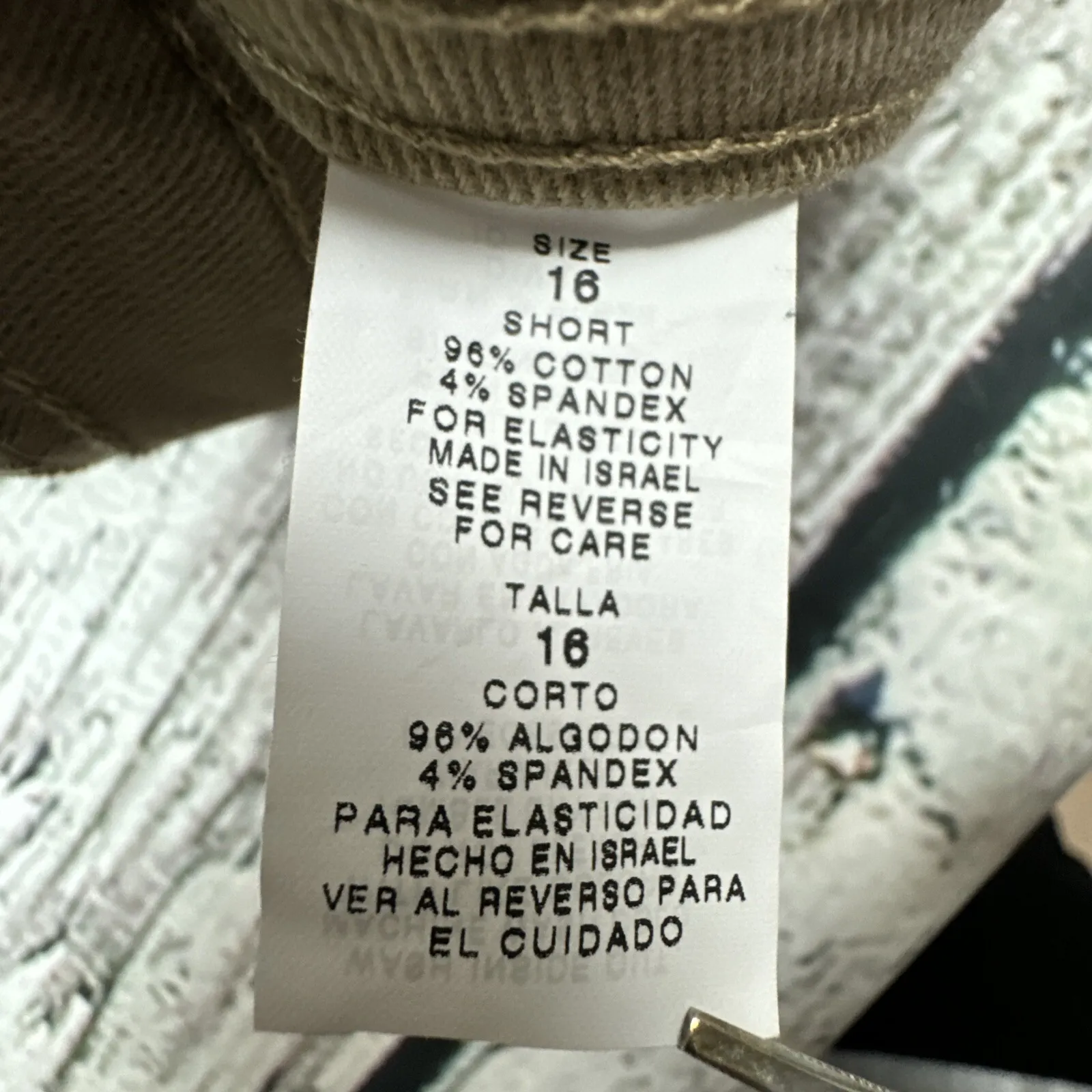 Gloria Vanderbilt Women's‎ Straight Leg Stretch Khaki Pants [Size 16 Short] NWT - Image 5