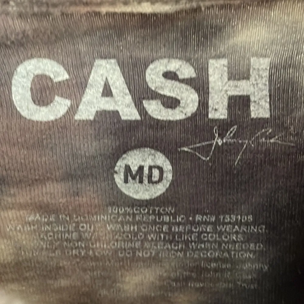 Johnny Cash Tie Dye Band Tee Medium - Image 3