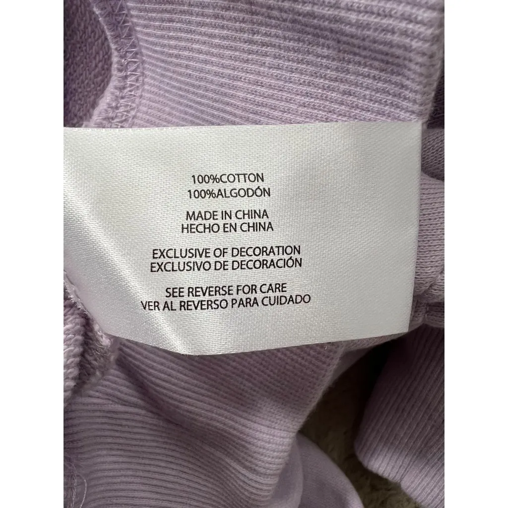 Wildfox Love Sweatshirt Dogs Love Me Gray W/ Pink Paw Print Womens L - Image 8