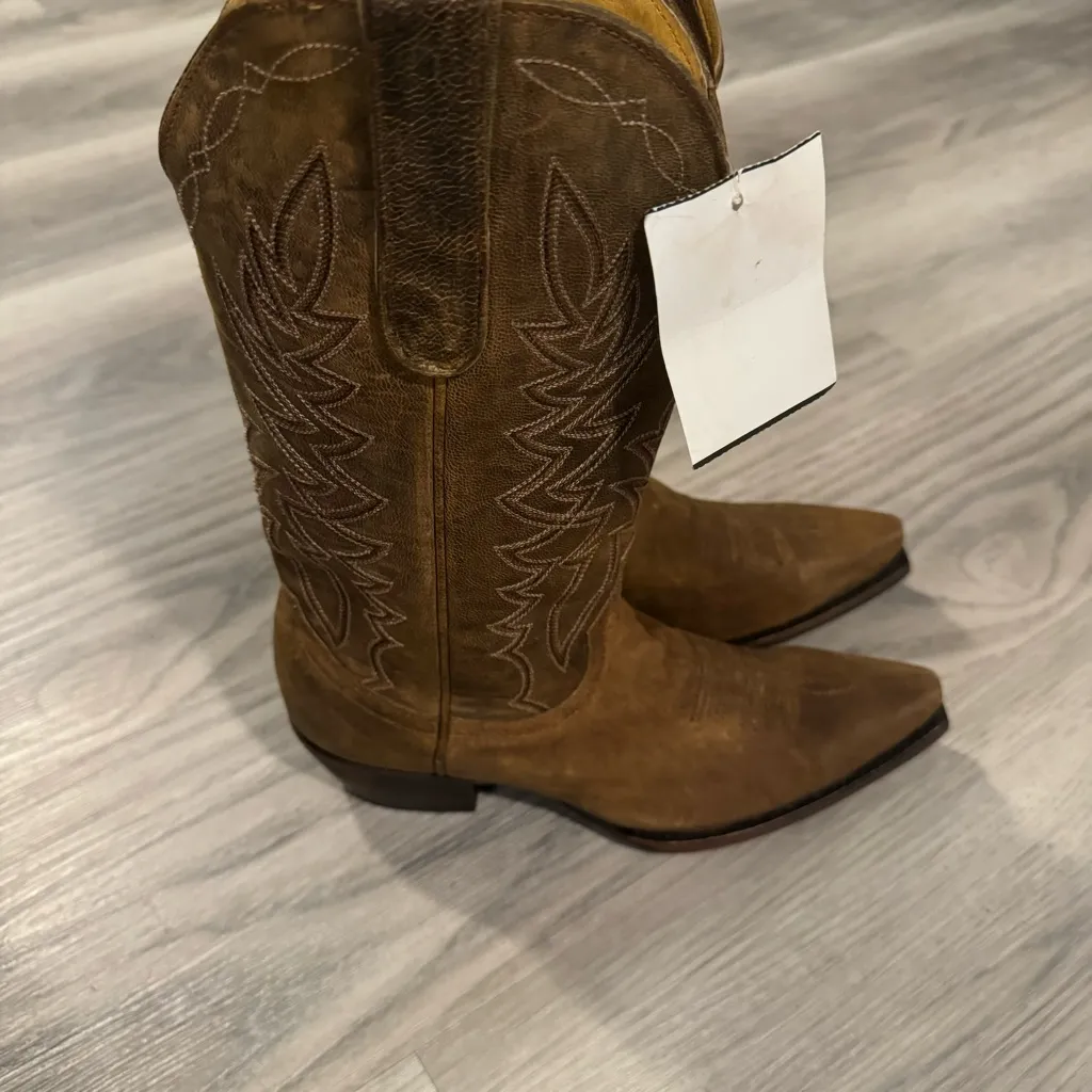 Cavender’s NWT women’s brown cowgirl boots size 6.5 - Image 3