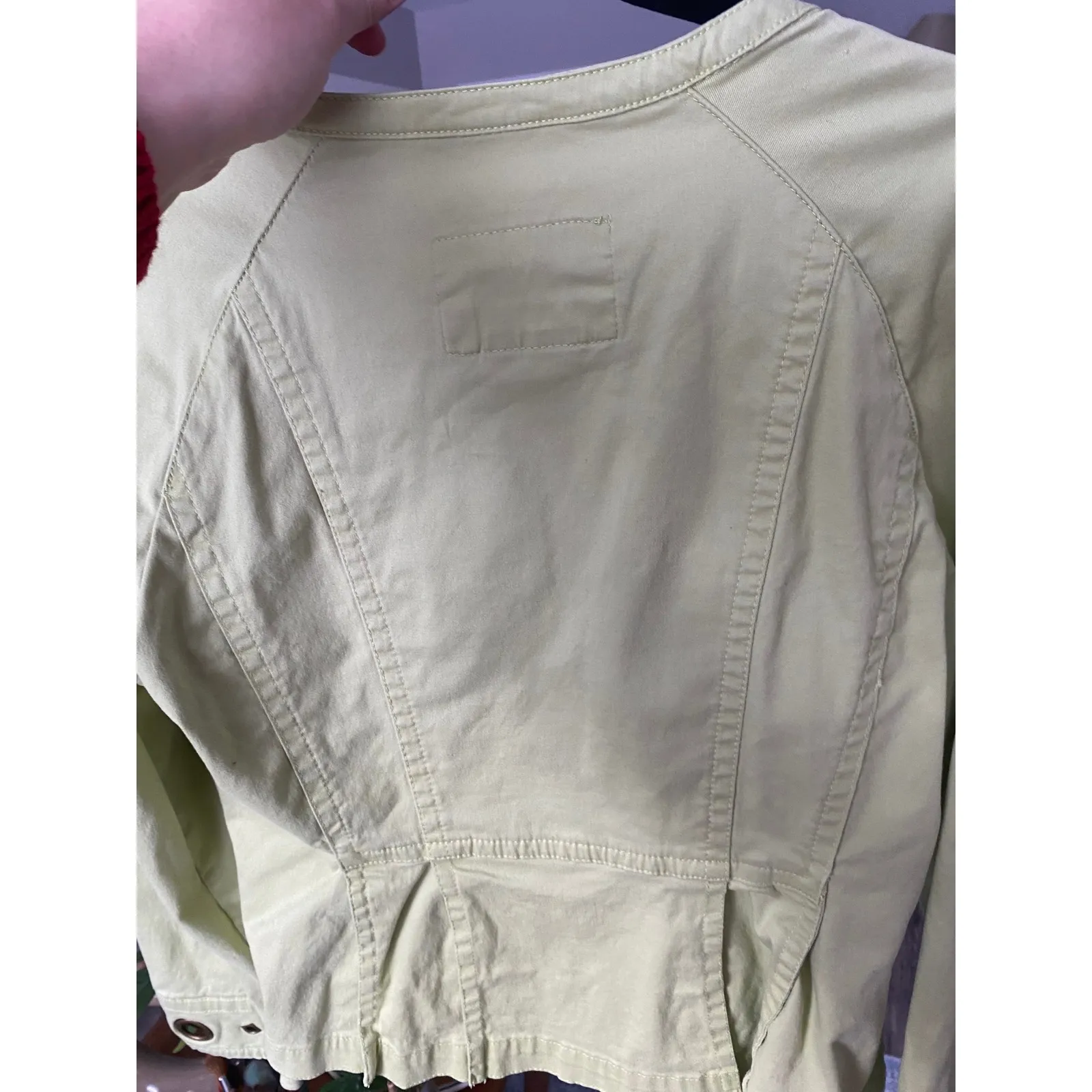 Vintage Y2K Bedazzled Eyelet Green Jacket Blazer Fairy Boho Indie Sleaze Hippie - Image 4