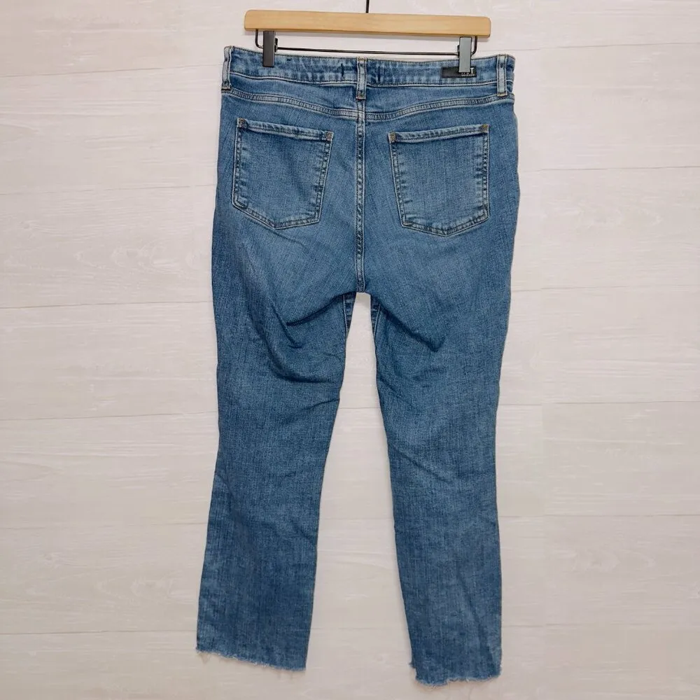 Kut From The Kloth Women's Reese High Rise Fab AB Ankle Straight Leg Jean size 8 - Image 6