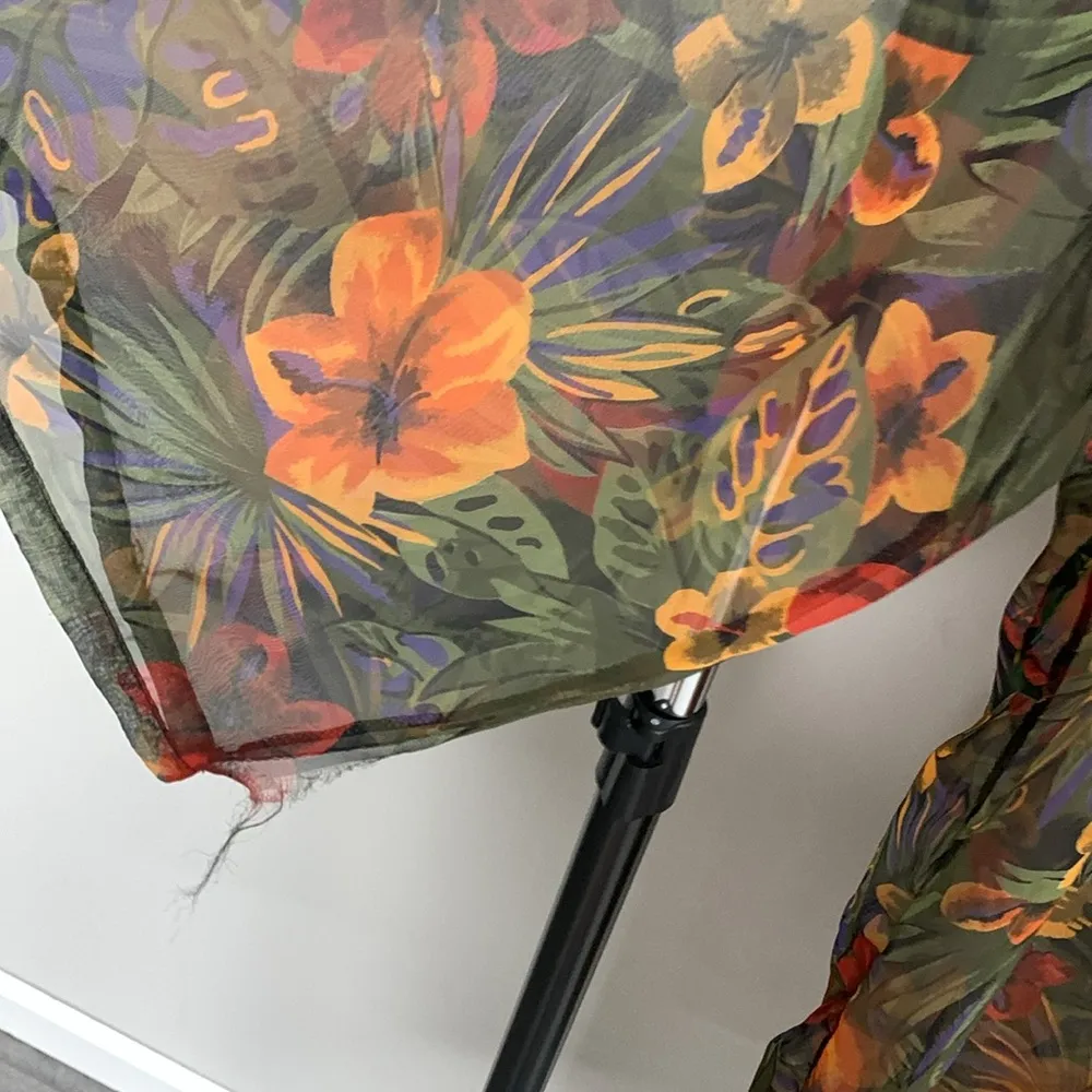 Roman Holiday Floral Print Sheer Cardigan Duster Size undefined - Image 5