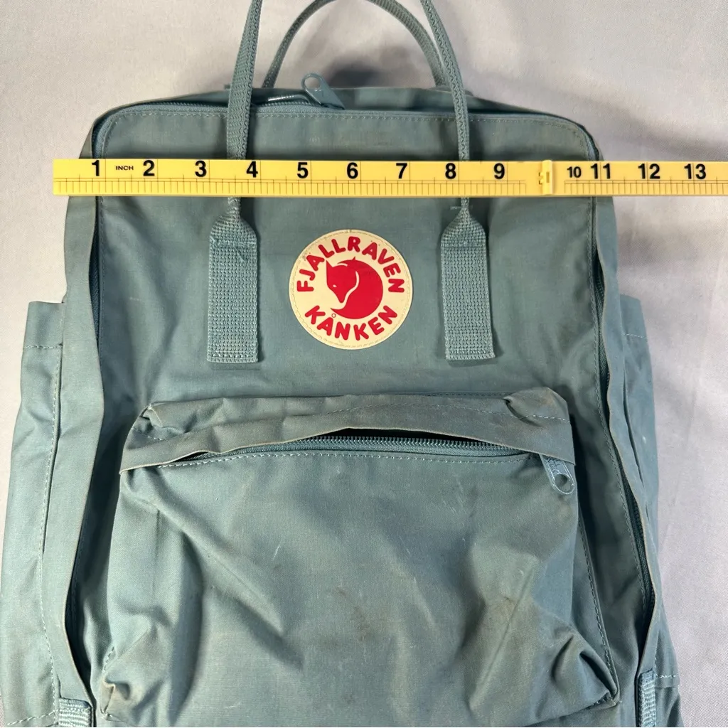 Fjallraven Kanken Backpack Green Water Resistant Zip Up Outdoor Back Pack - Image 14