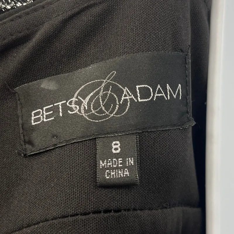 Betsy & Adam Lace Chiffon Tiered Gown Sz 8 Whimsigoth Glam Holiday Y2K Prom Gala - Image 10