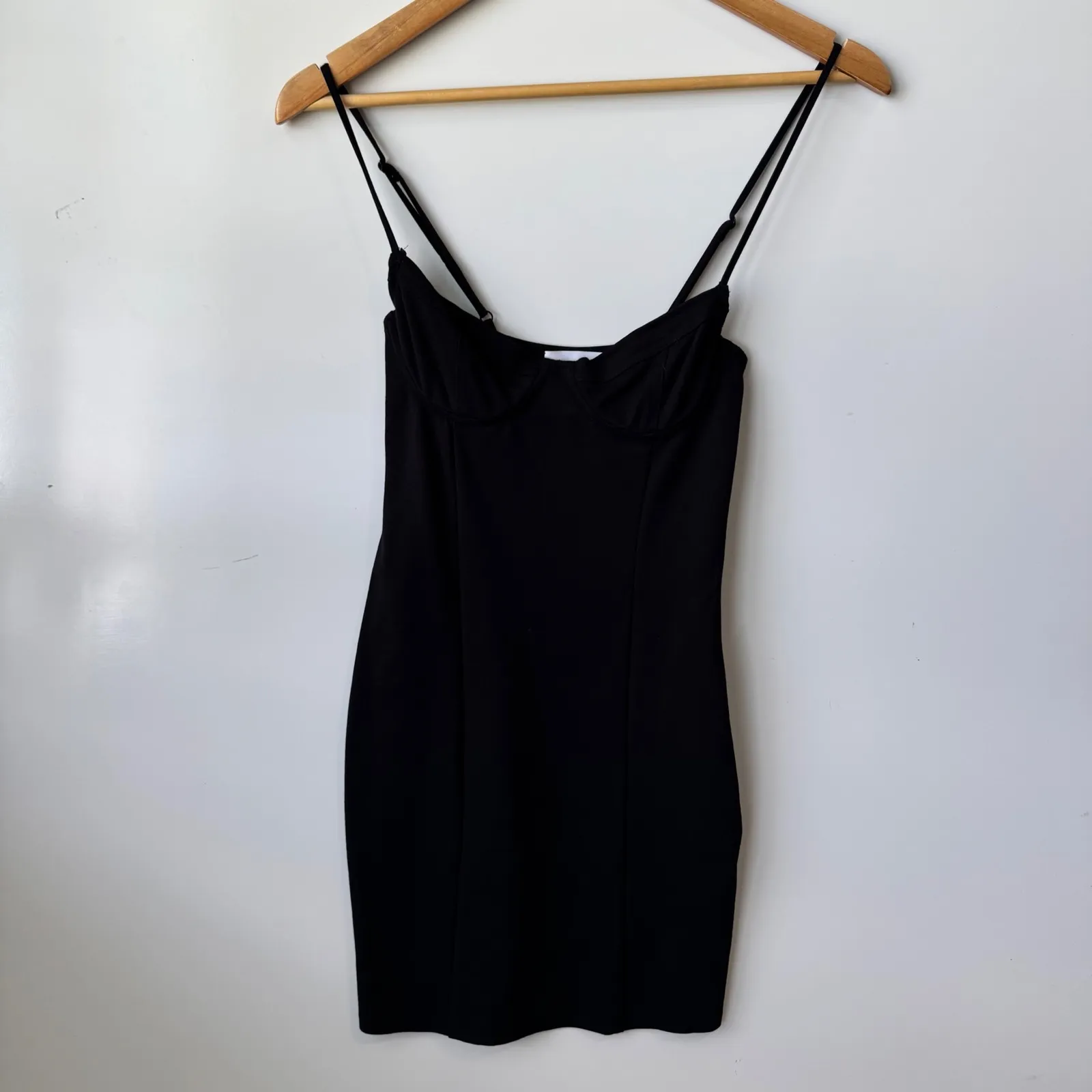 Revolve By The Way Bodycon Mini‎ Dress Bustier Black Sleeveless Size S - Image 5