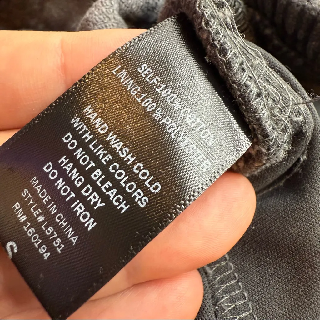 By Together Women’s S Corduroy Overalls Charcoal Gray Relaxed Fit Boho Hipster‎ - Image 5