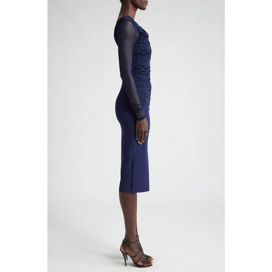 Chiara Boni La Petite Robe Leitha Mesh Cutout Midi Dress Size 8 New with Tags - Image 6