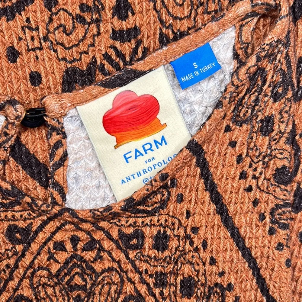 Farm Rio x Anthropologie Alyse Midi Cheetah Bandana Print Dress Size Small - Image 12