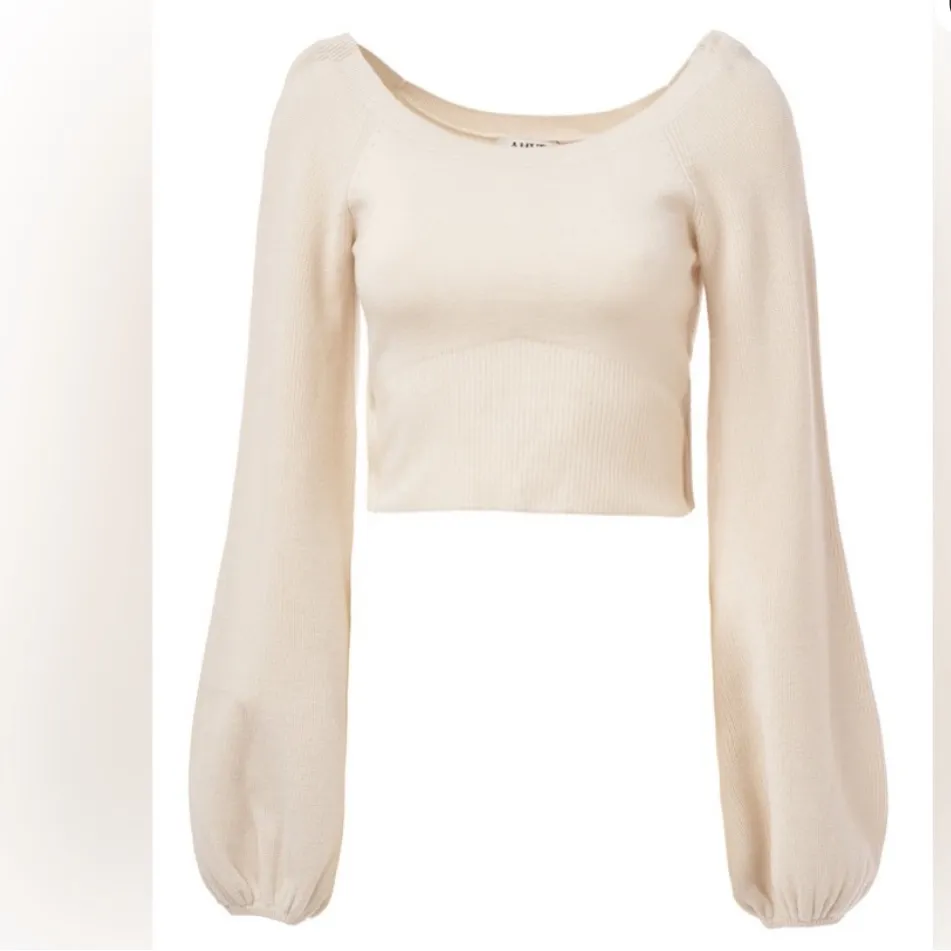 AMUR Cream Forrest Wool Sweater Size L - Image 10