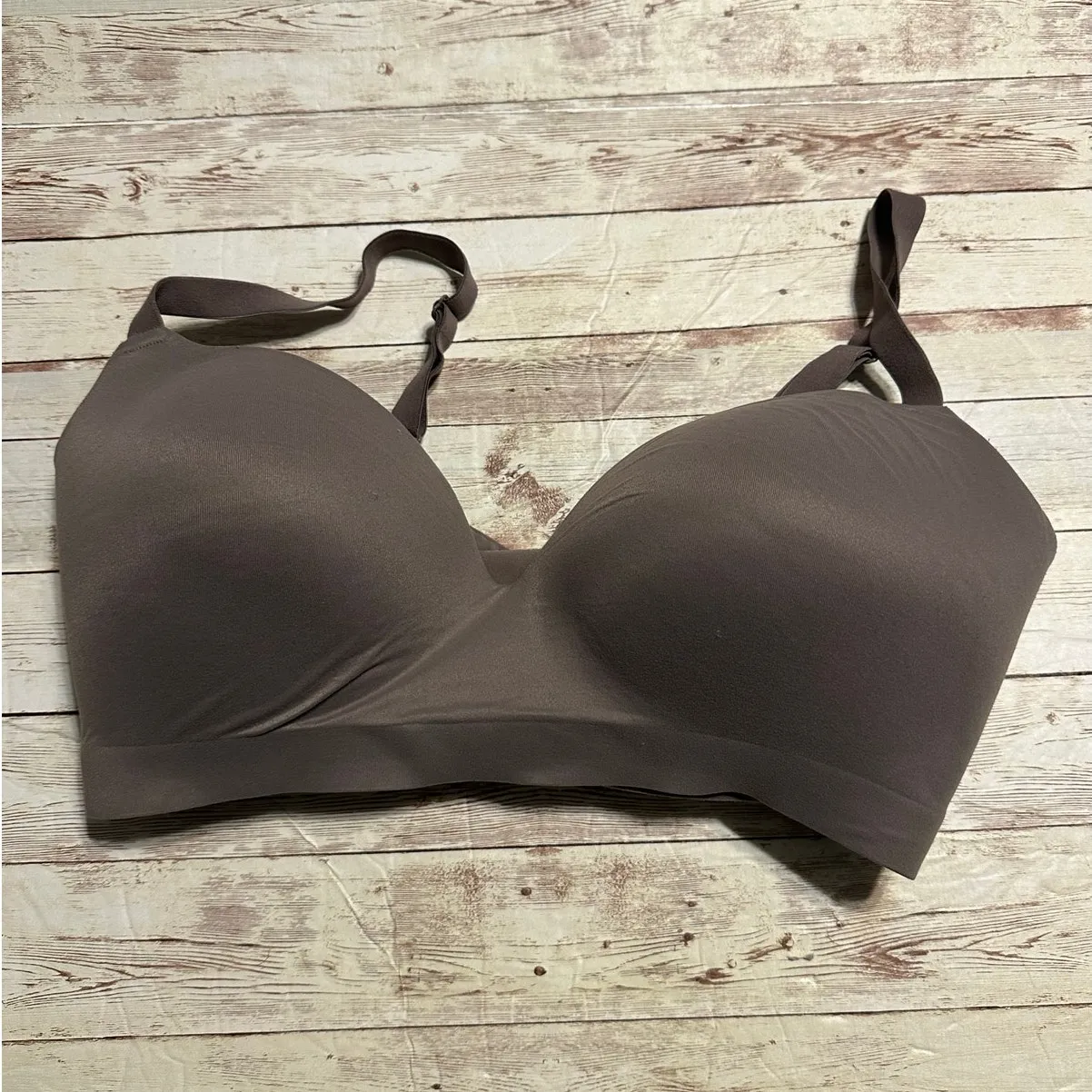 SOMA Enbliss Wireless Bras (2) Size 38DD Neutral Brown Comfort Padded - Image 2