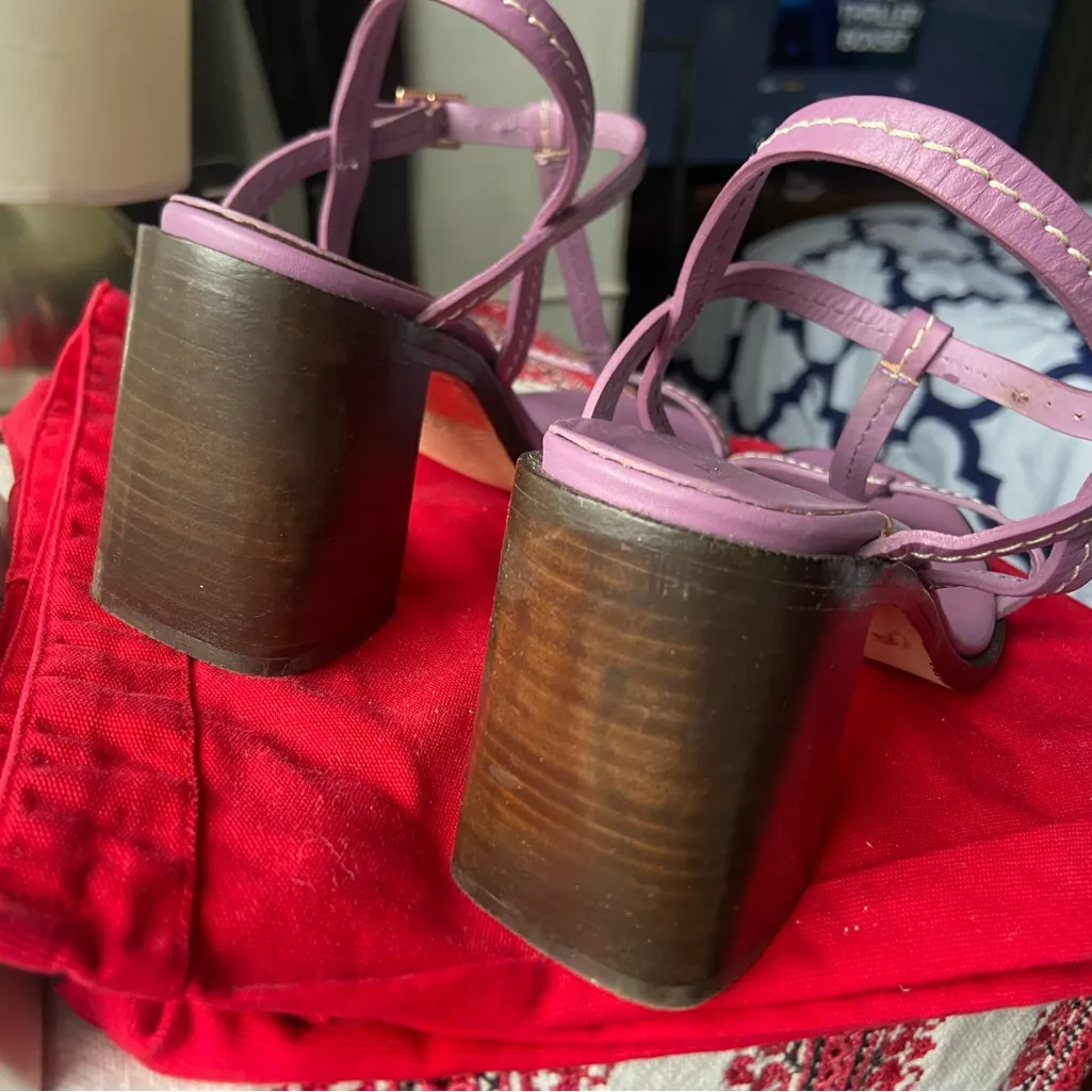 A.P.C. Purple Sandals with Strappy Design Size 10 - Image 6