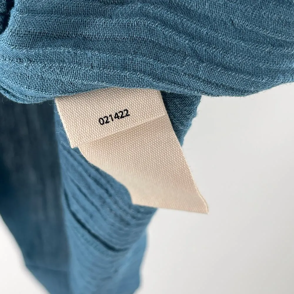 Soft Surroundings Tunic Top Size Large NWOT Oceo Gauze Mallard Blue 3/4 Sleeve - Image 15