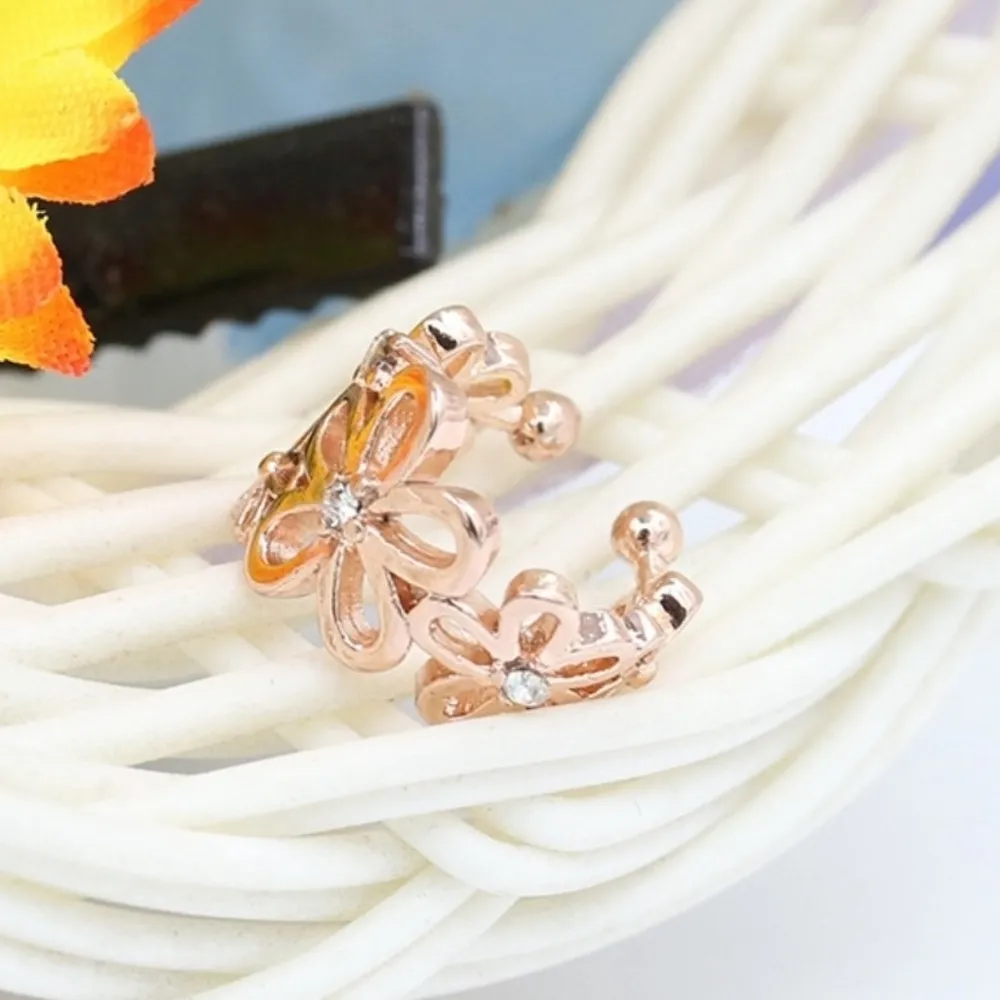 NEW‎ Pave Diamond Ear Cuff | 18k Rose Gold - Image 8