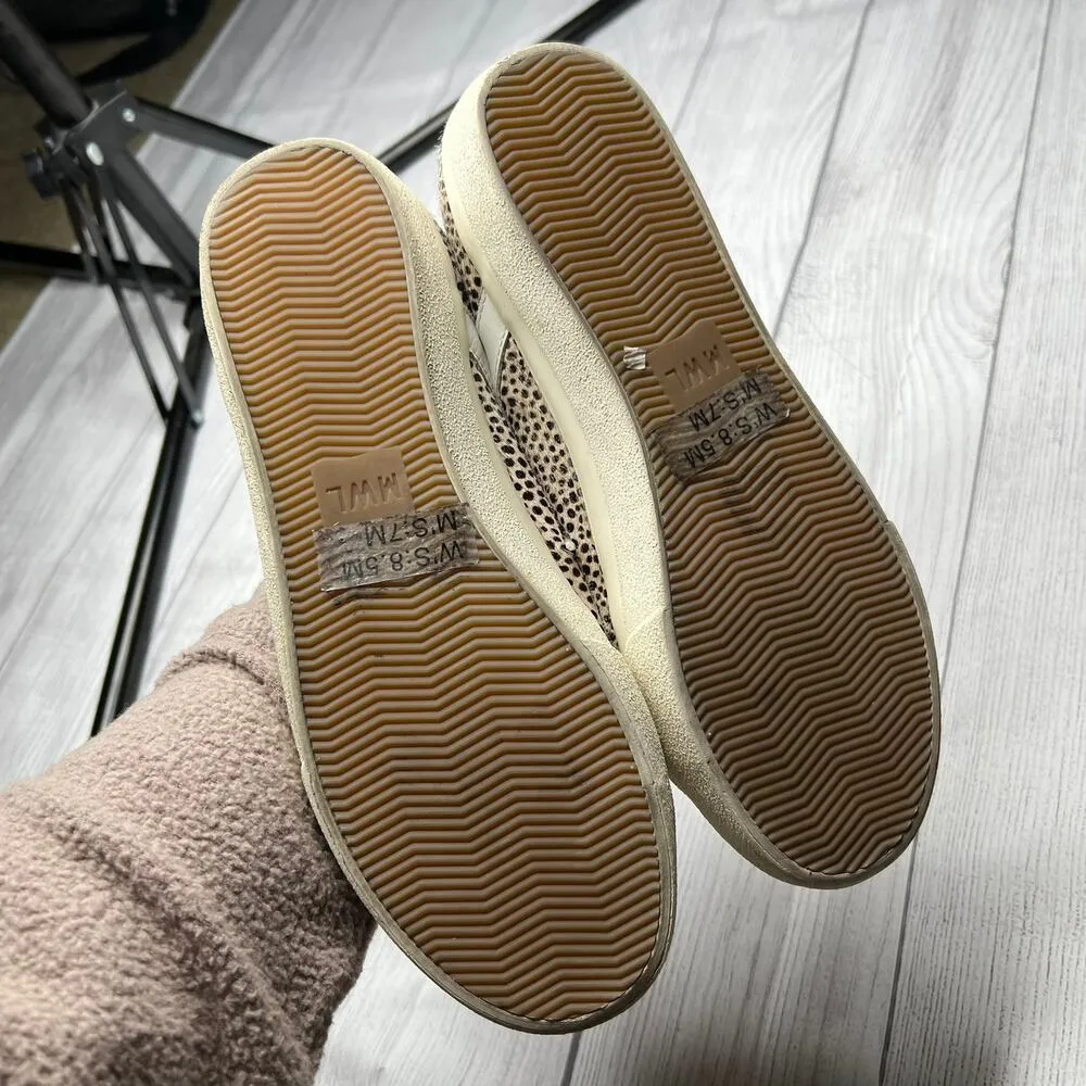 Madewell Sidewalk Low-Top Sneakers in Spot Dot Calf Hair Size 7M - Image 7