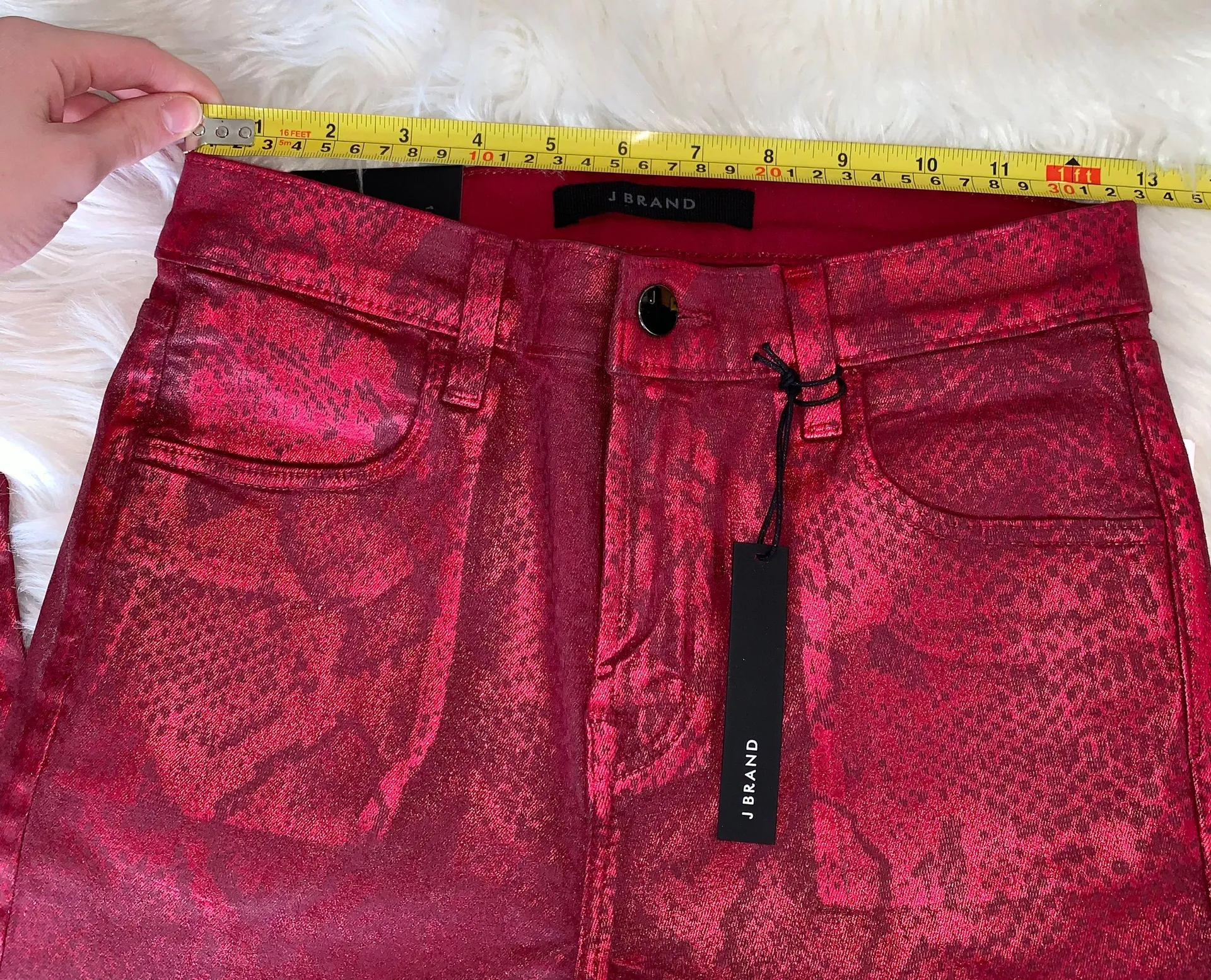 NWT  Alana High-Rise Crop Skinny Python - Image 10