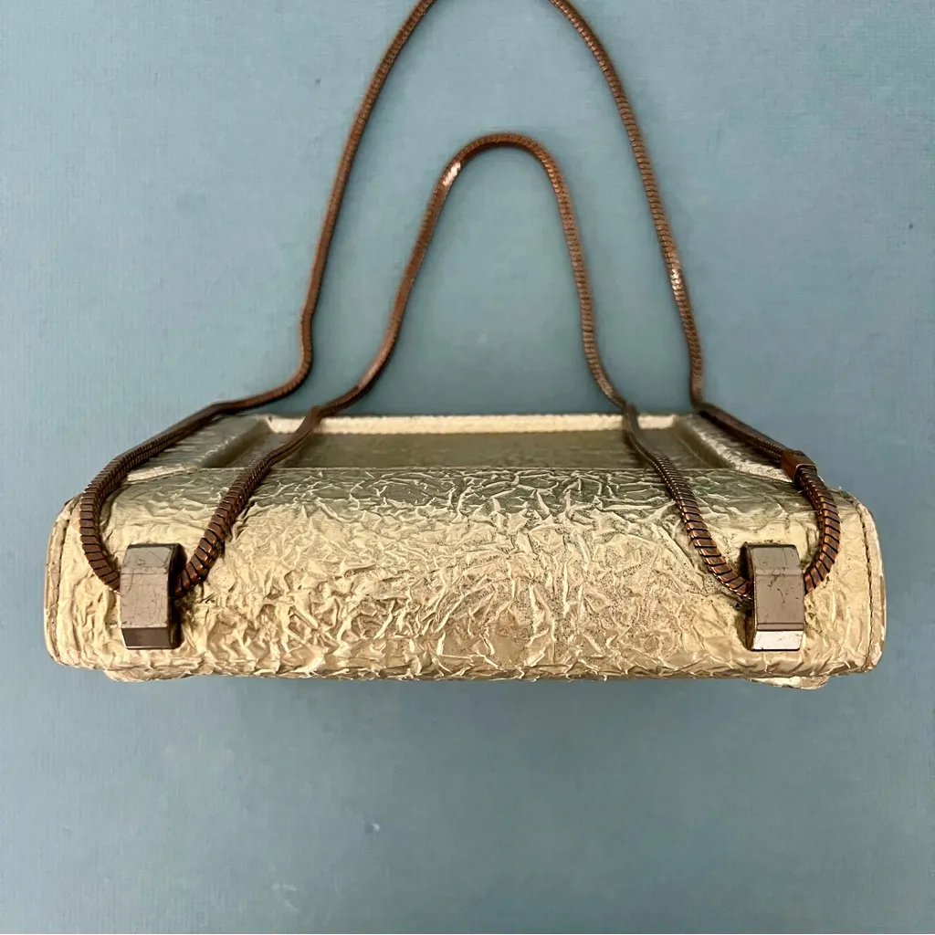 3.1 Phillip Lim Mini Soleil Crinkled Foil Chain Shoulder Bag Purse - Image 9