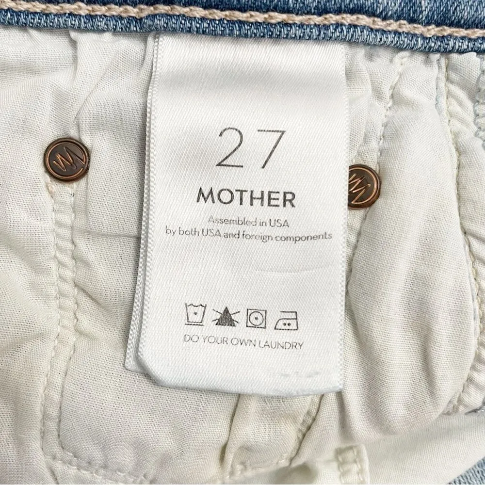 MOTHER Denim High Waisted Rider Ankle Jeans Size 27 | 4 Kiss And Make Up Again Blue - Image 13