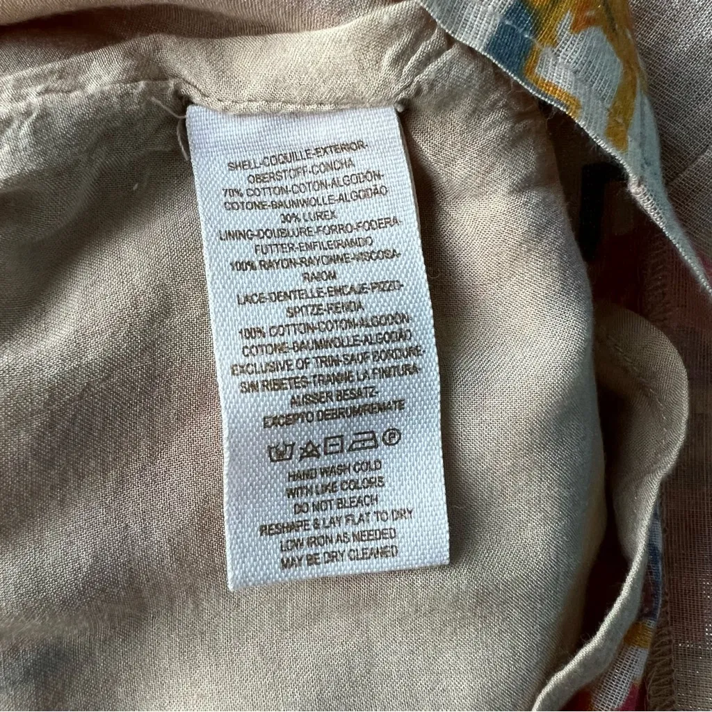 Free People Bing Bang Multicolor Floral Aztec Metallic Sleeveless Mini Dress - Image 8