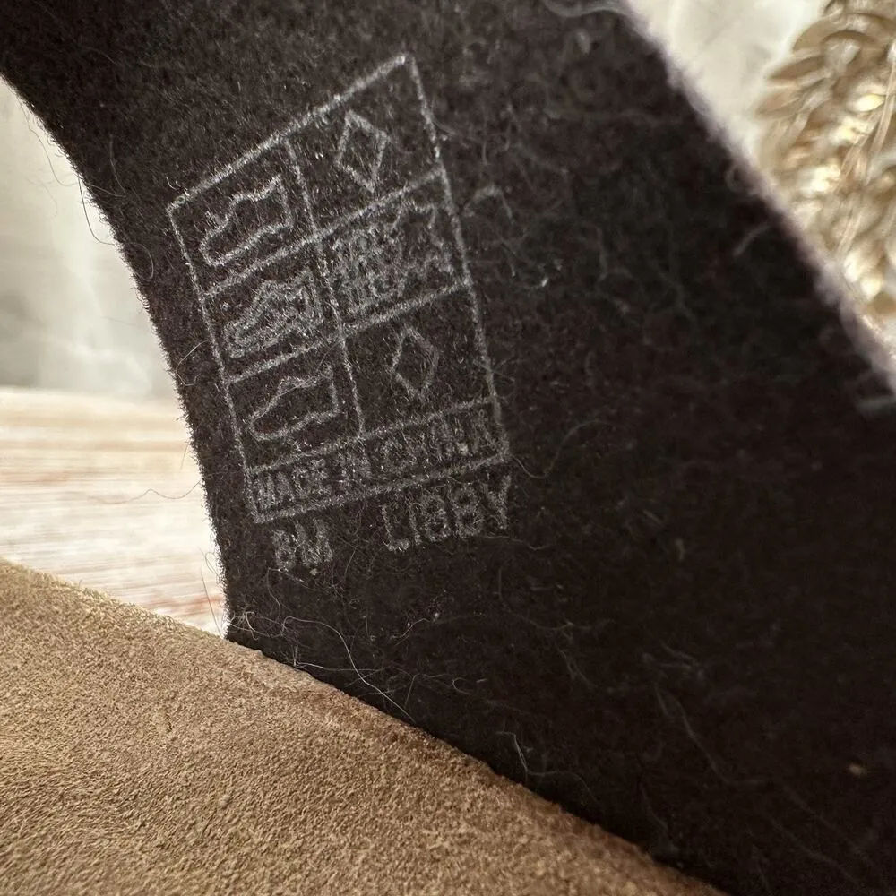 Cushionaire Libby Taupe Braided Slip-On Sandals Women’s 8M Suede Footbed Comfort - Image 10