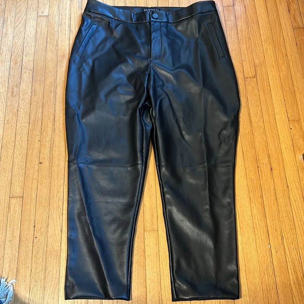NWOT Eloquii Leather Pants, Never Worn!!! - Image 4