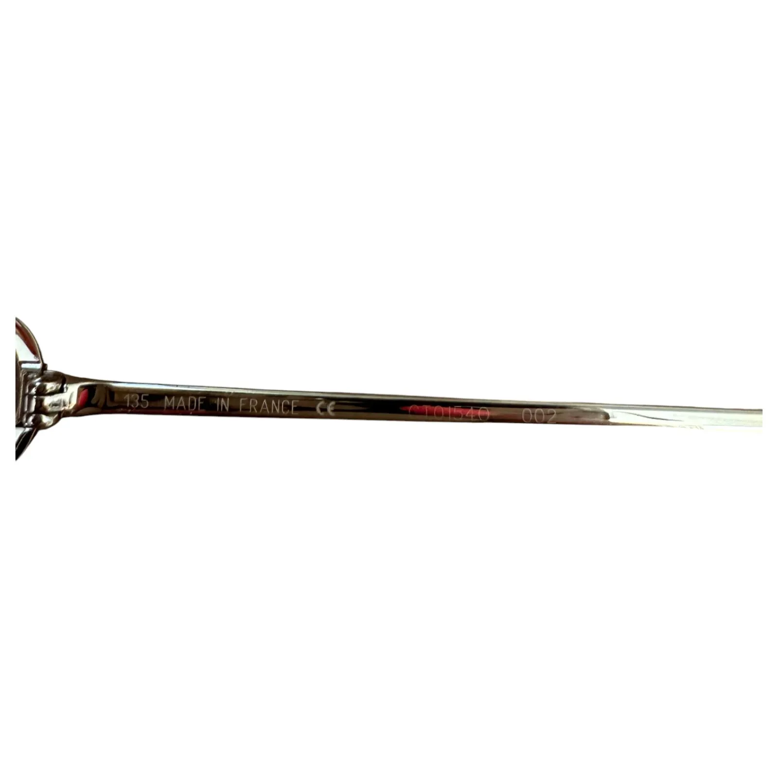 Cartier 135 Gold Paris France Tortoise Eyeglasses Frames Vision Glasses NEW - Image 5