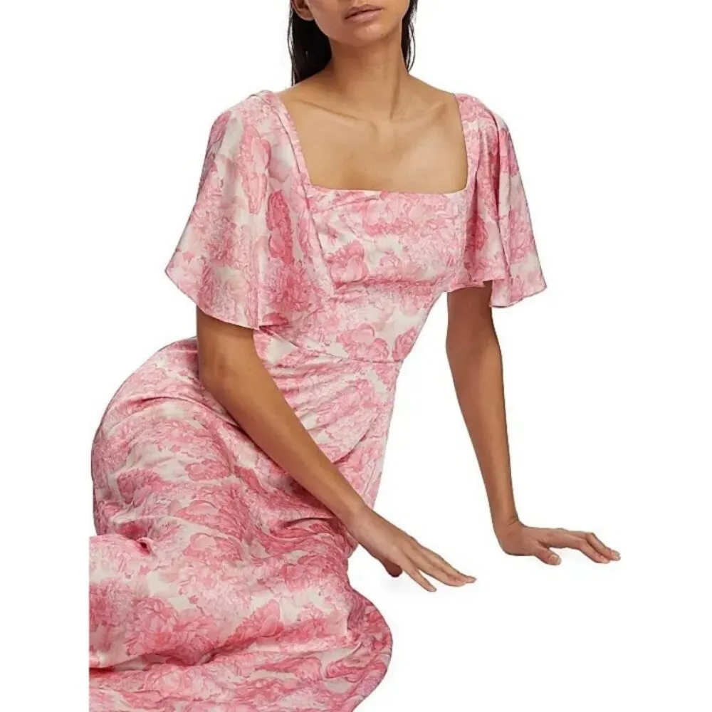 💕SACHIN & BABI💕 Aurora Gown ~ Rouge Damask Rose 16W NWT - Image 8