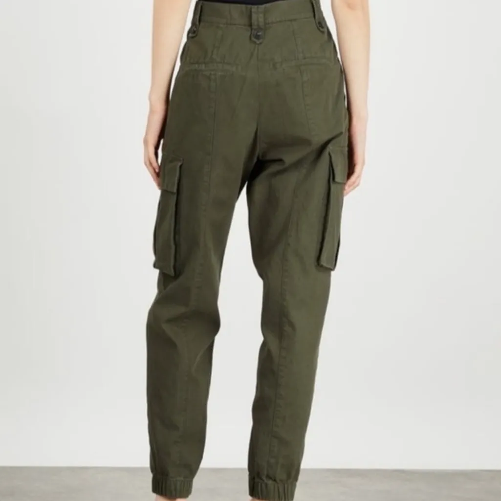Zadig & Voltaire Pilote Canvas Cargo Jogger Pant Olive Green 34 / XS - Image 3