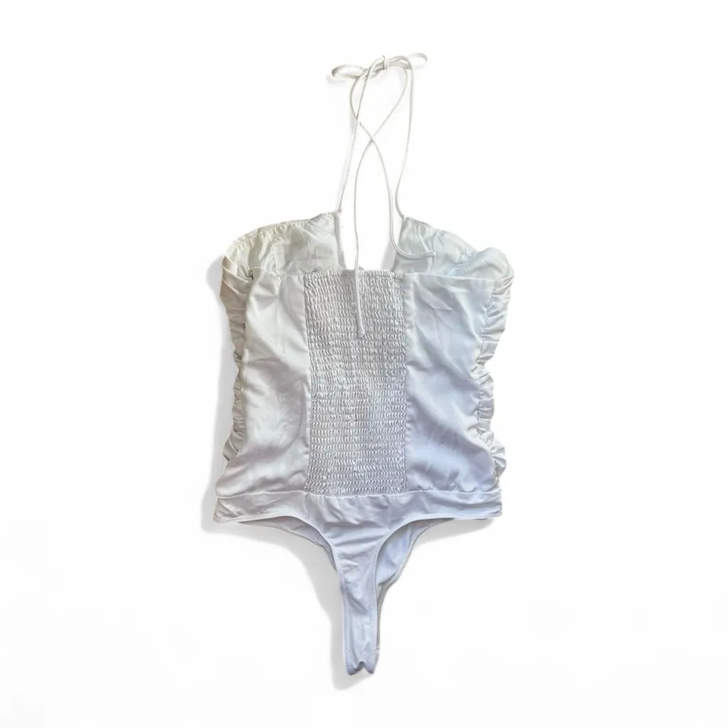 ASTR the Label Shayne Ruched Halter Bodysuit Size M - Image 4