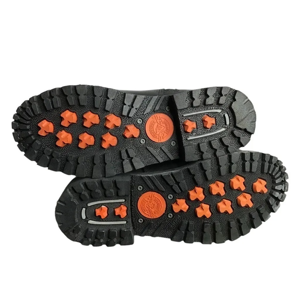 Milwaukee Leather Women's Moto Biker Boots Black Buckle Leather Size 8 - Image 7