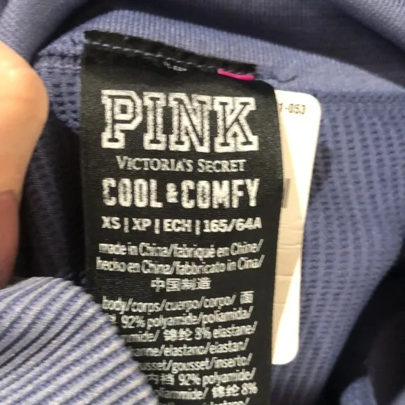 Pink Victoria’s Secret light blue leggings NWOT - Image 6