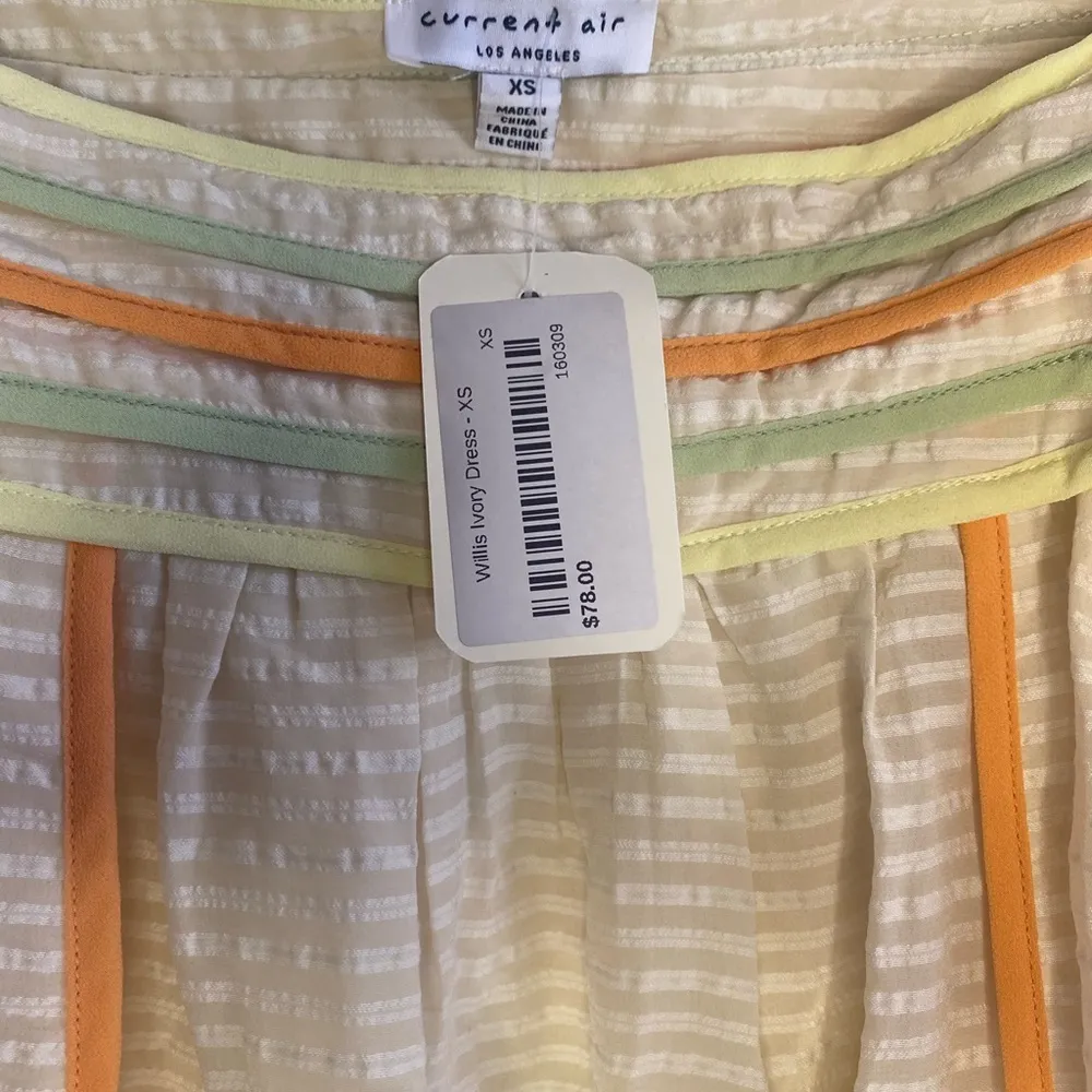 NWT current air MINI DRESS WITH CONTRAST PIPE/BRAID - Image 4