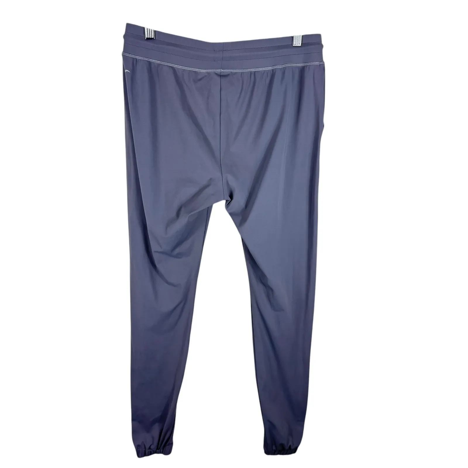 Zyia Active Peak Gray Drawstring Waist Stretchy Legging Zipper Joggers Size S - Image 2