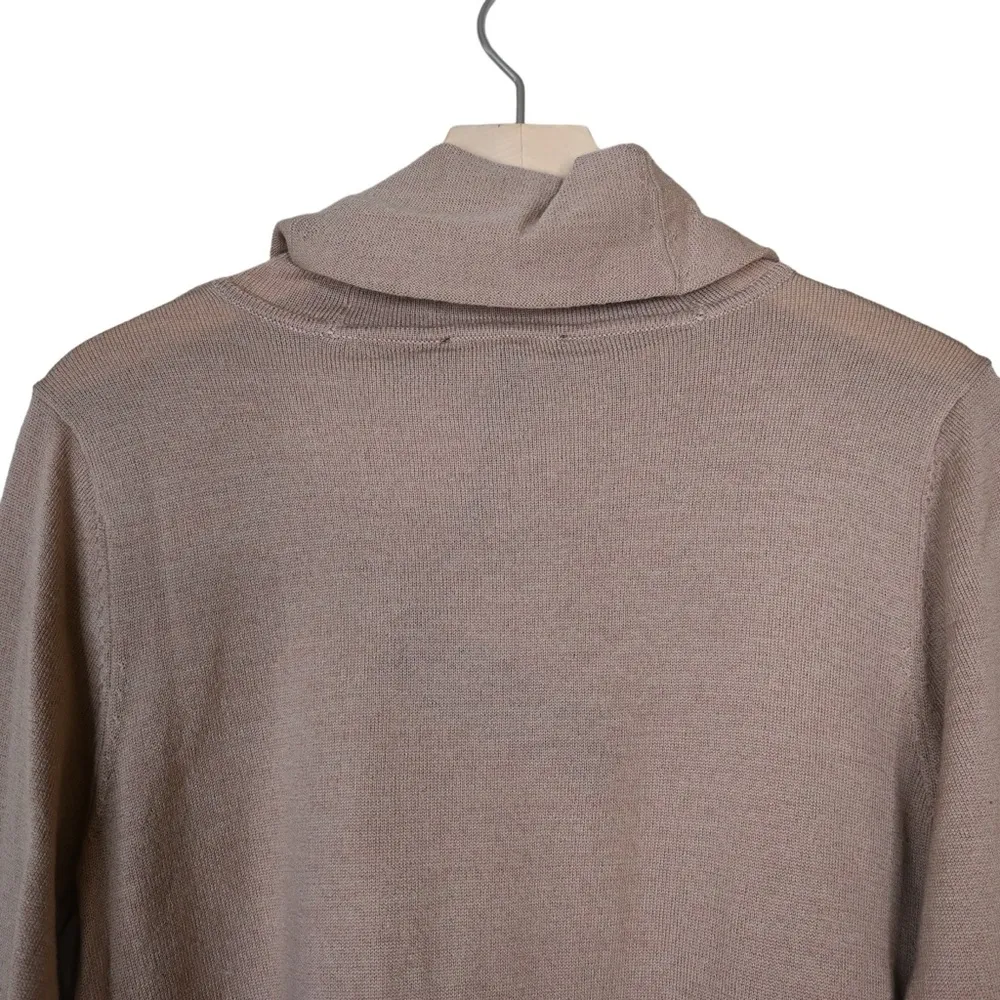 Donna Karan New York Womens M Asymmetric Cowl Neck Wool Blend Sweater NEW - Image 5