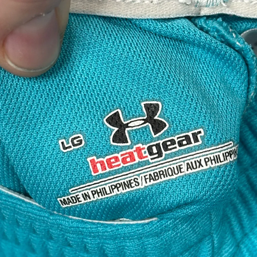 Under Armour Woman’s Turquoise Casual Athletic Basketball Shorts Size Large - Image 3