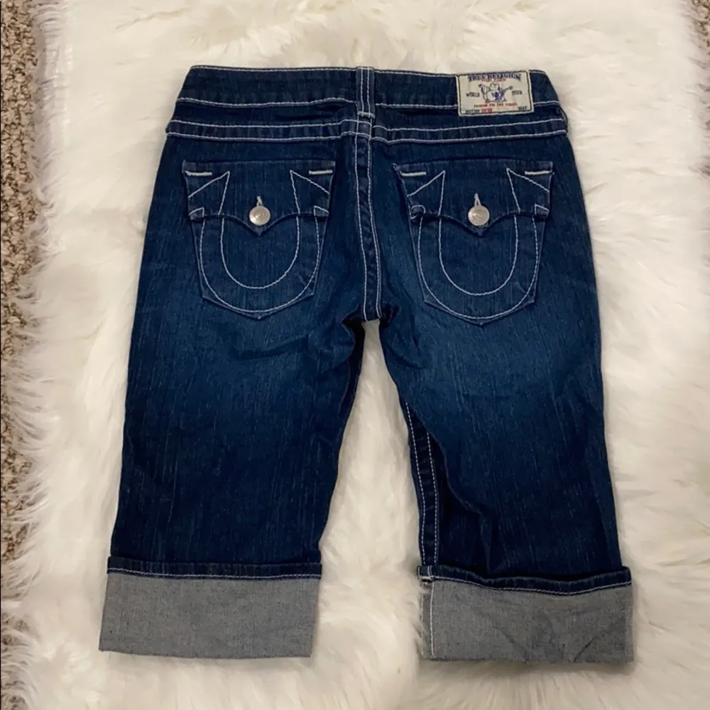 True Religion Sophie Cuffed Bermuda Jean Shorts - Image 53